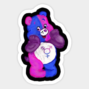 TransBear Stare! - Fluffy Sticker